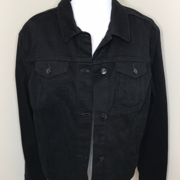LuLaRoe 2XL Harvey Black Jean Jacket NWTs - Picture 1 of 3